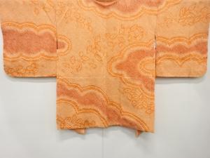 未使用品　きぬたや　雲に花模様　長絵羽織